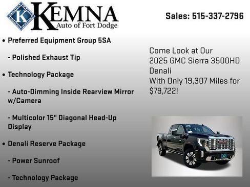Used 2025 GMC Sierra 3500 Denali w/ Denali Reserve Package AWD/4WD image 37