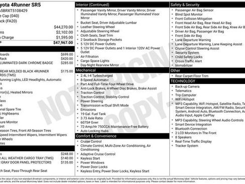 Used 2026 Toyota 4Runner SR5 AWD/4WD image 1