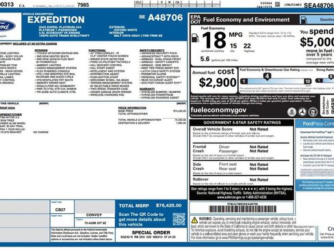 Used 2025 Ford Expedition Platinum AWD/4WD image 3