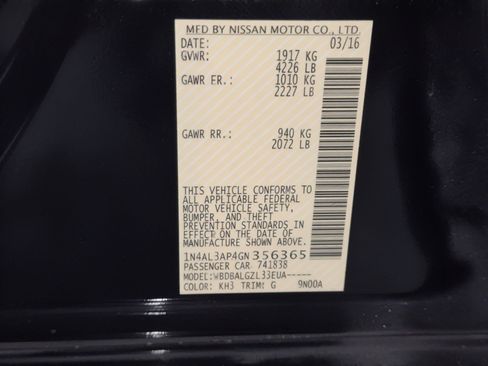 Used 2016 Nissan Altima 2.5 S w/ Power Driver Seat Package image 27