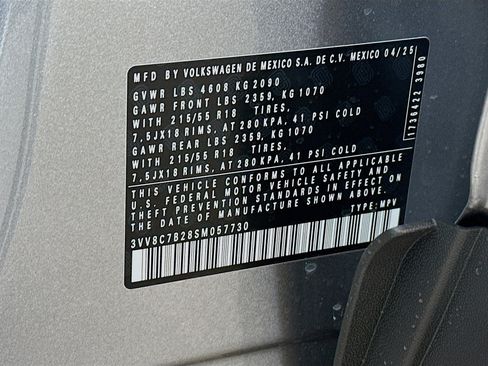 New 2025 Volkswagen Taos S image 29