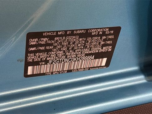 Used 2019 Subaru Crosstrek Hybrid w/ Moonroof Package w/Navigation image 34