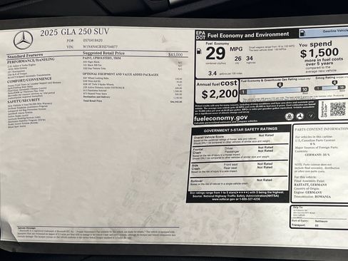 Used 2025 Mercedes-Benz GLA 250 image 57