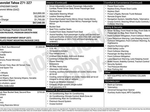 Used 2022 Chevrolet Tahoe Z71 AWD/4WD image 4