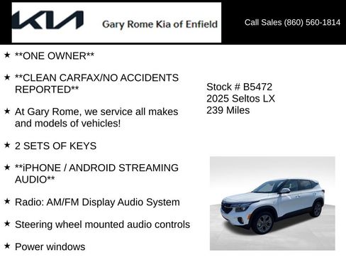 Used 2025 Kia Seltos LX AWD/4WD image 6