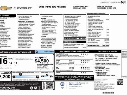 Used 2022 Chevrolet Tahoe Premier w/ Max Trailering Package image 4