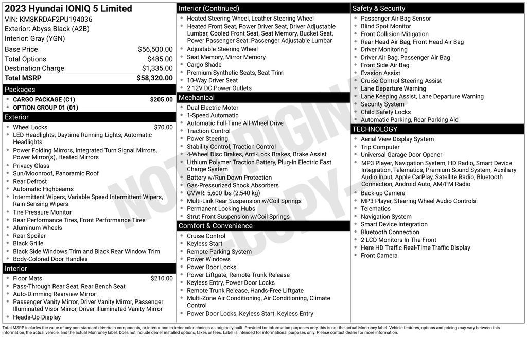 Certified 2023 Hyundai Ioniq 5 Limited w/ Cargo Package AWD/4WD image 5