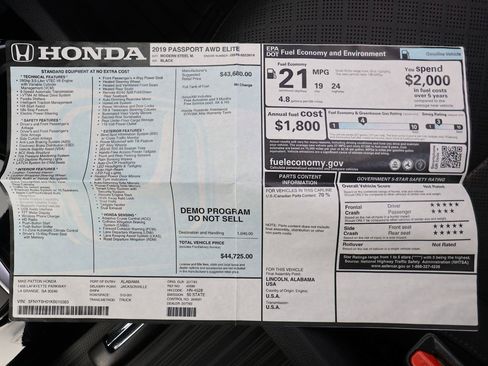 Used 2019 Honda Passport Elite image 57