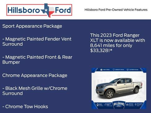Used 2023 Ford Ranger XLT w/ Equipment Group 301A Mid AWD/4WD image 9