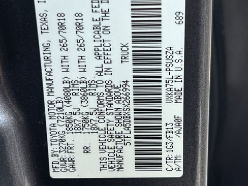 Used 2025 Toyota Tundra SR5 AWD/4WD image 30