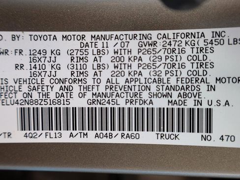 Used 2008 Toyota Tacoma 4x4 Double Cab image 17