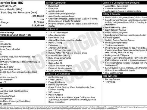 Used 2024 Chevrolet Trax RS image 8