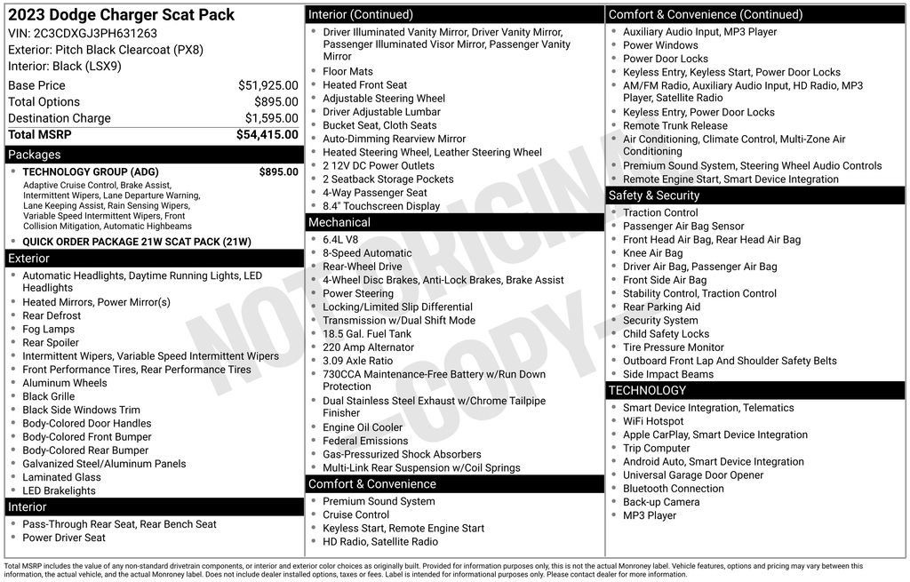 Used 2023 Dodge Charger Scat Pack w/ Technology Group RWD image 5