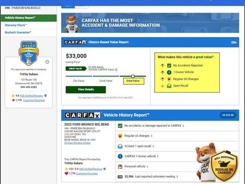 Used 2022 Ford Bronco Big Bend image 12