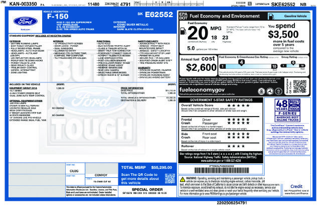 Used 2025 Ford F150 XLT w/ Equipment Group 301A Standard AWD/4WD image 16