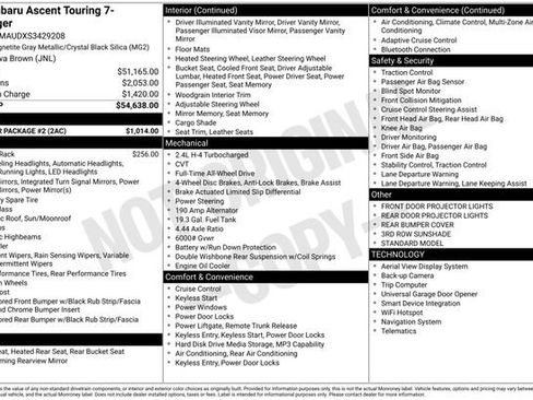 Used 2025 Subaru Ascent Touring w/ Popular Package #2 image 32