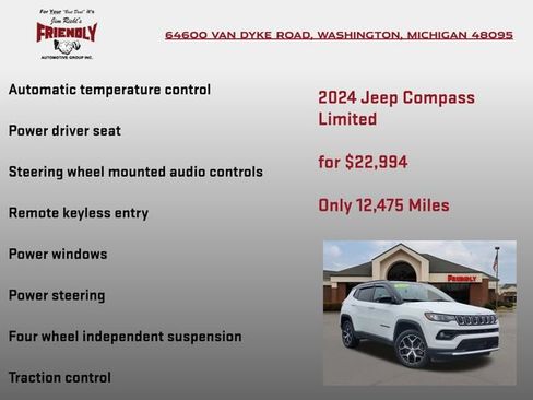 Used 2024 Jeep Compass Limited AWD/4WD image 10