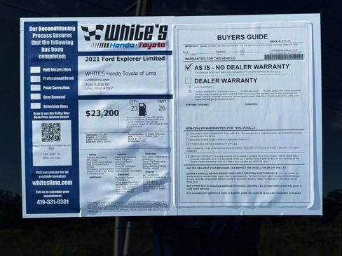 Used 2021 Ford Explorer Limited w/ Hybrid Equipment Group 310A AWD/4WD image 37
