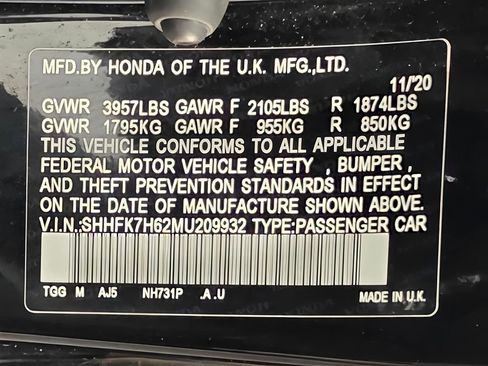 Used 2021 Honda Civic EX image 49