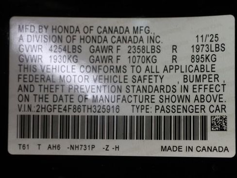 Used 2026 Honda Civic FWD Hybrid Sedan image 30
