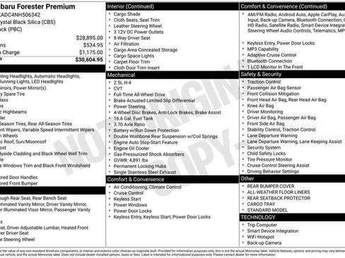 Certified 2022 Subaru Forester Premium AWD/4WD image 8