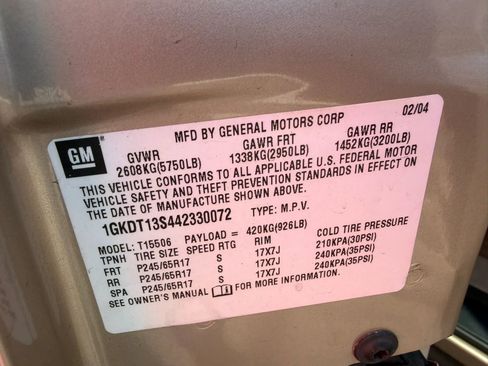 Used 2004 GMC Envoy SLT w/ Preferred Equipment Group AWD/4WD image 23