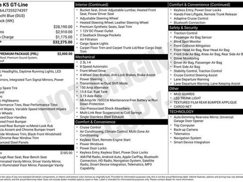 Used 2025 Kia K5 GT-Line w/ GT-Line Premium Package image 31