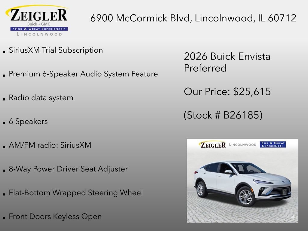 New 2026 Buick Envista Preferred w/ Convenience I Package FWD image 18