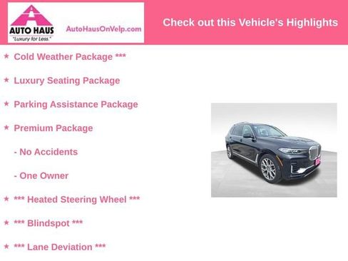Used 2020 BMW X7 xDrive40i w/ Premium Package AWD/4WD image 3