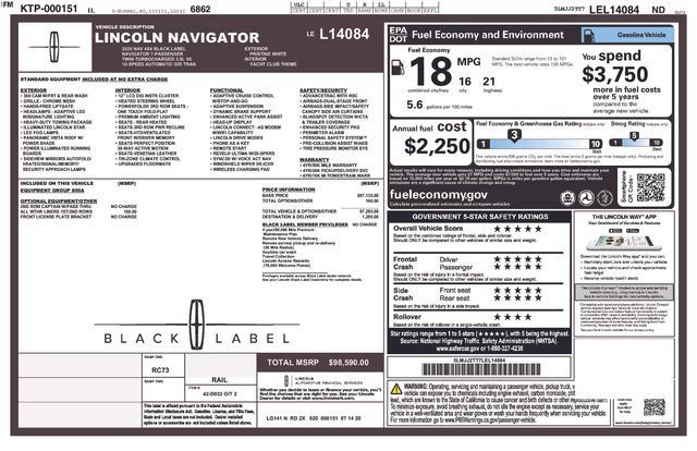 Used 2020 Lincoln Navigator Black Label AWD/4WD image 43