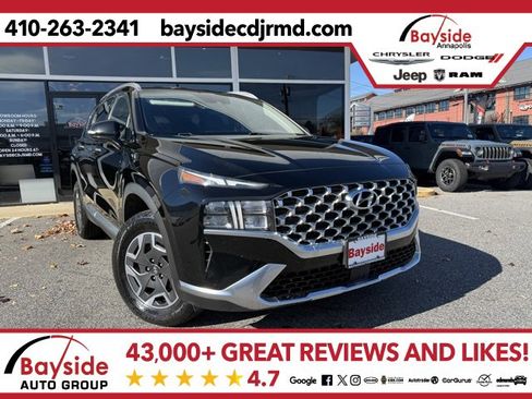 Used 2021 Hyundai Santa Fe Blue image 1