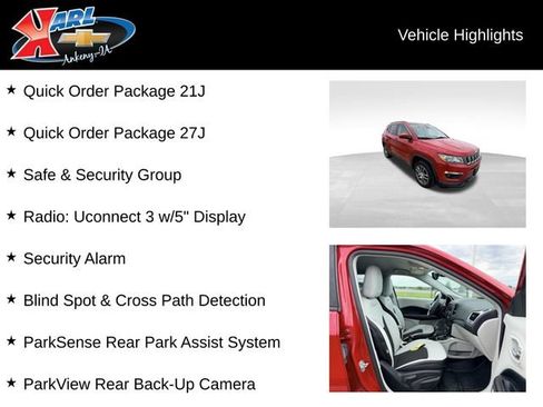Used 2018 Jeep Compass Latitude w/ Safe & Security Group AWD/4WD image 2