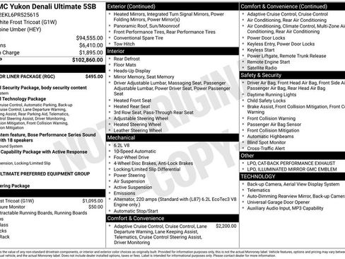 Certified 2023 GMC Yukon Denali Ultimate w/ LPO, Floor Liner Package AWD/4WD image 16