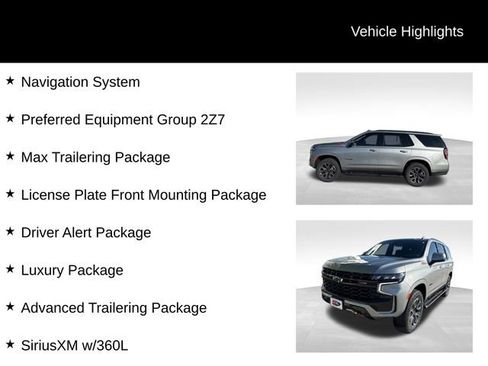 Used 2024 Chevrolet Tahoe Z71 w/ Luxury Package AWD/4WD image 3