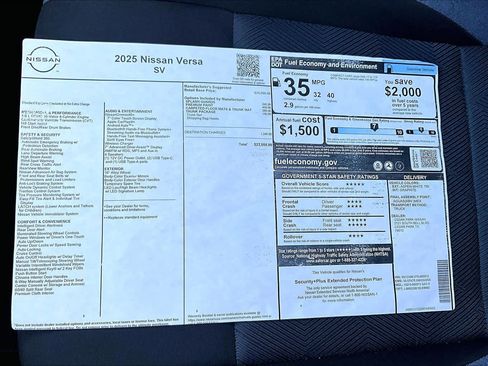 New 2025 Nissan Versa SV image 21