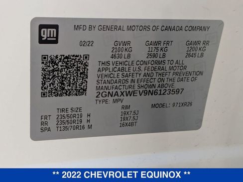 Used 2022 Chevrolet Equinox RS w/ LPO, Floor Liner Package image 37
