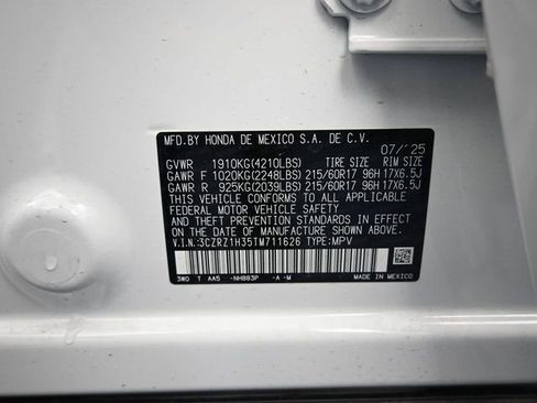 Certified 2026 Honda HR-V LX image 4