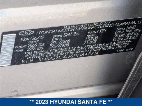 Used 2023 Hyundai Santa Fe SEL AWD/4WD image 24
