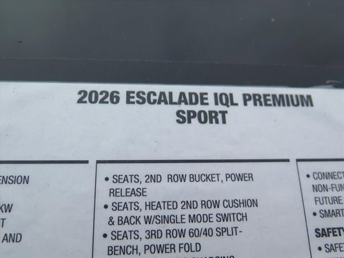 New 2026 Cadillac Escalade IQL Sport 2 image 9