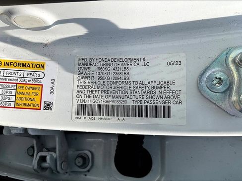 Used 2023 Honda Accord EX image 10