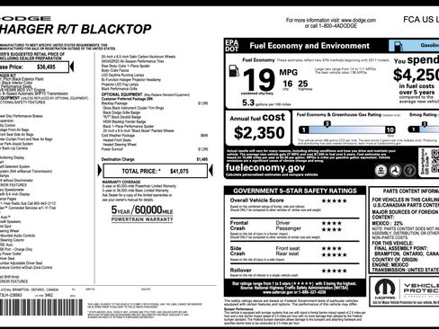 Used 2020 Dodge Charger R/T w/ Blacktop Package image 2