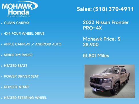 Used 2022 Nissan Frontier PRO-4X w/ Pro-4X Premium Package image 14