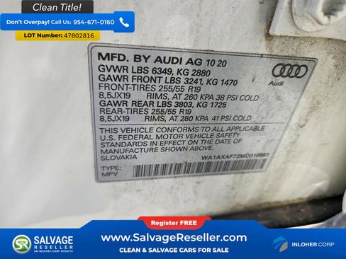 Used 2021 Audi Q7 3.0T Premium w/ Convenience Package AWD/4WD image 17