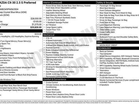 Certified 2023 MAZDA CX-30 AWD 2.5 S w/ Preferred Package image 18