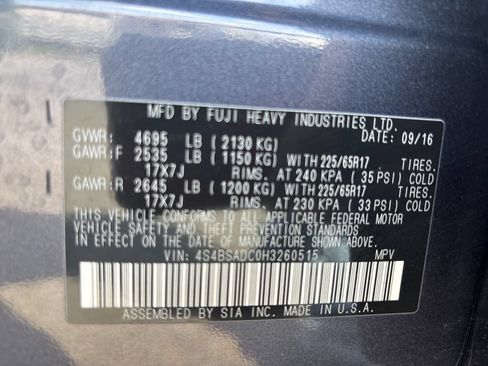 Used 2017 Subaru Outback 2.5i Premium AWD/4WD image 12