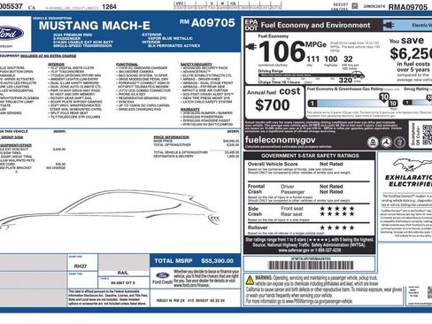 Used 2024 Ford Mustang Mach-E Premium RWD image 2