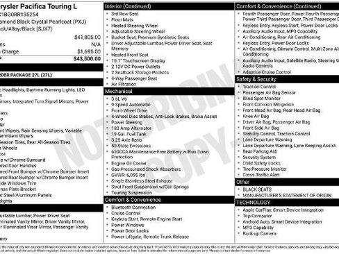 Used 2024 Chrysler Pacifica Touring-L FWD image 3