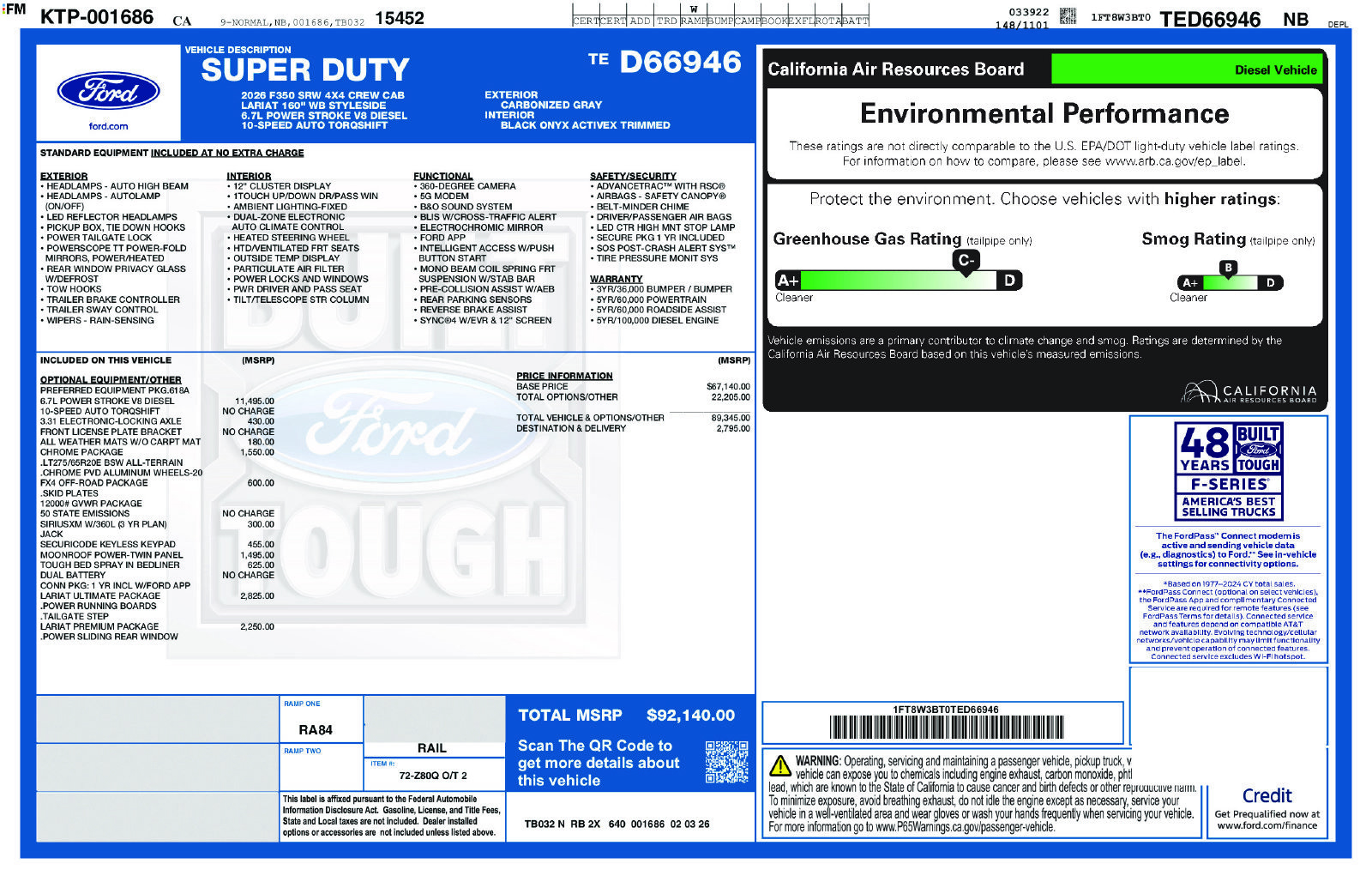 New 2026 Ford F350 Lariat w/ Lariat Ultimate Package AWD/4WD image 5