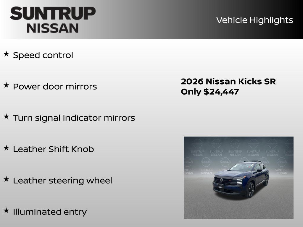 Certified 2026 Nissan Kicks SR FWD image 26