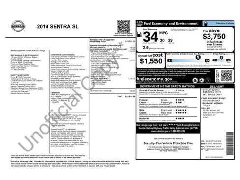 Used 2014 Nissan Sentra SL w/ Premium Package FWD image 12